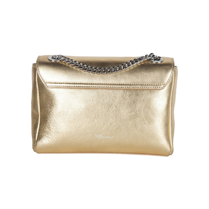 Blumarine – Schultertasche aus goldenem Leder für Damen