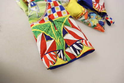 Dolce &amp; Gabbana – Schneehose mit mehrfarbigem Aufdruck