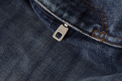 Dolce &amp; Gabbana – Blaue Jeanshose mit Kristallverzierung