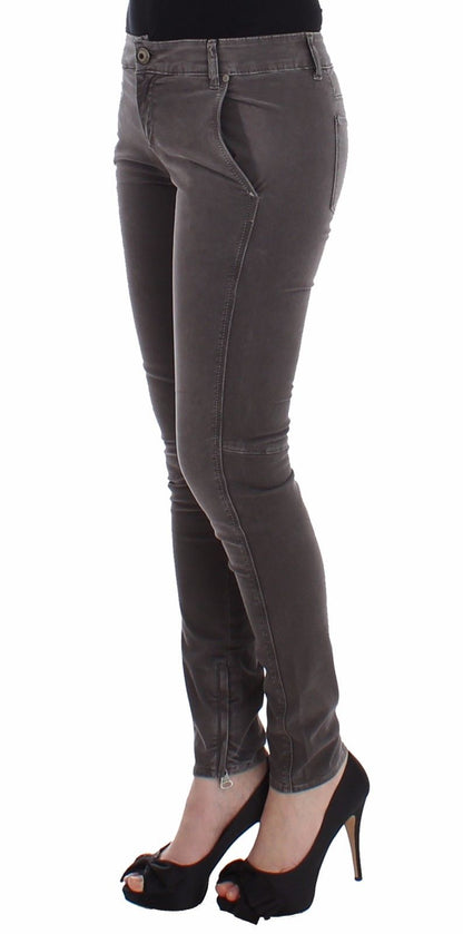Ermanno Scervino Grau Slim Jeans Denim Hose Skinny Leg Stretch