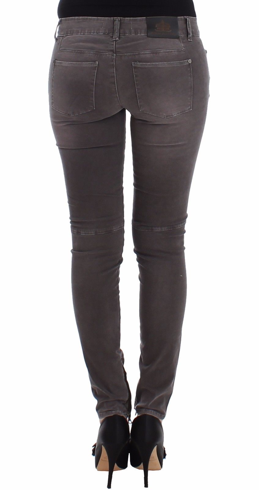 Ermanno Scervino Grau Slim Jeans Denim Hose Skinny Leg Stretch