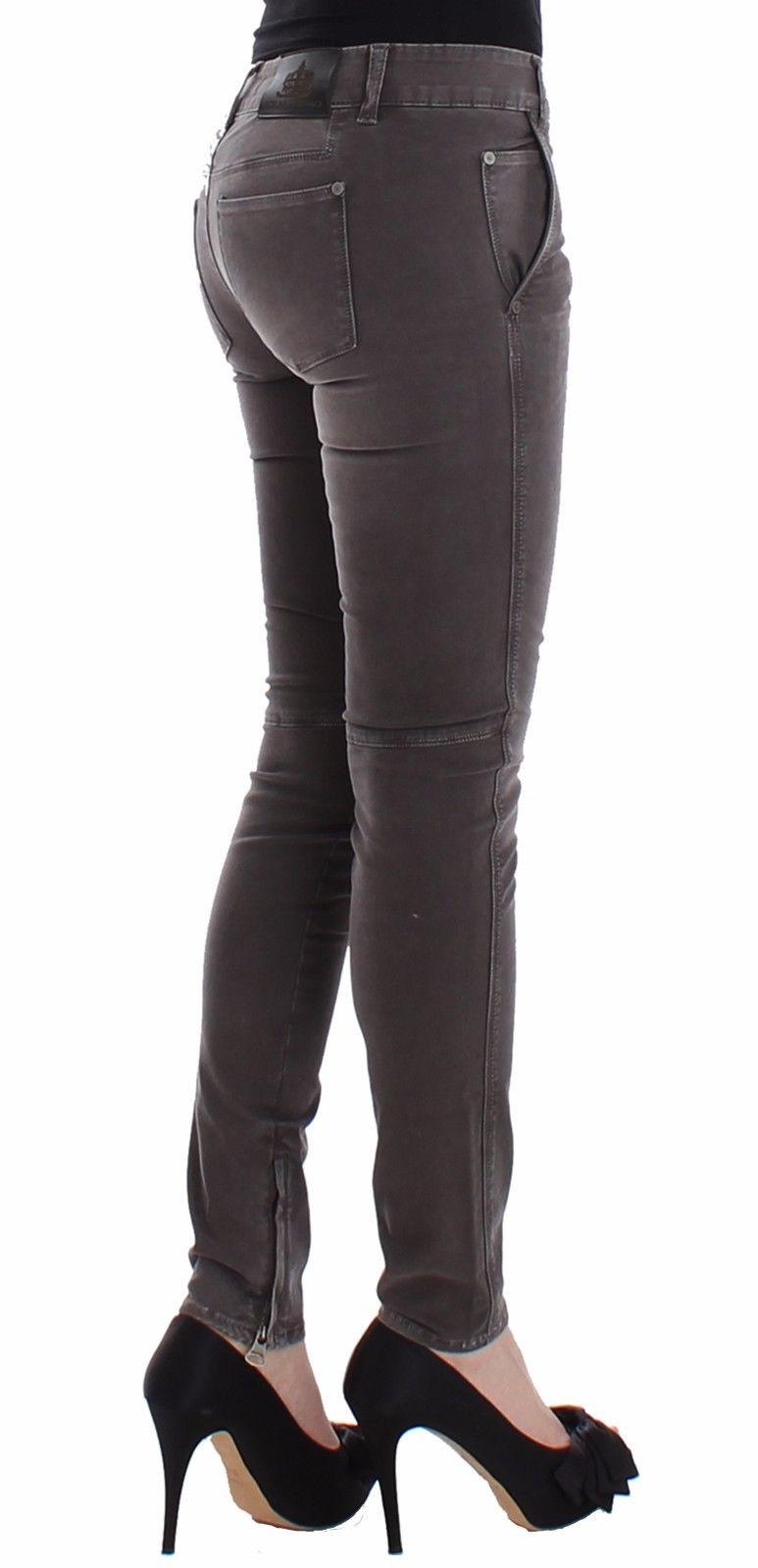 Ermanno Scervino Grau Slim Jeans Denim Hose Skinny Leg Stretch