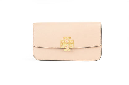 Tory Burch – Kleine Umhängetasche „Britten Meadowsweet“ aus Leder mit Kettenverschluss