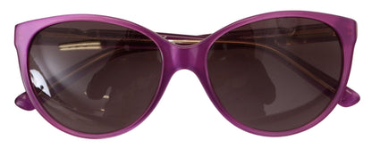 Dolce &amp; Gabbana – DG4171P – Runde Sonnenbrille mit violettem Acetatrahmen