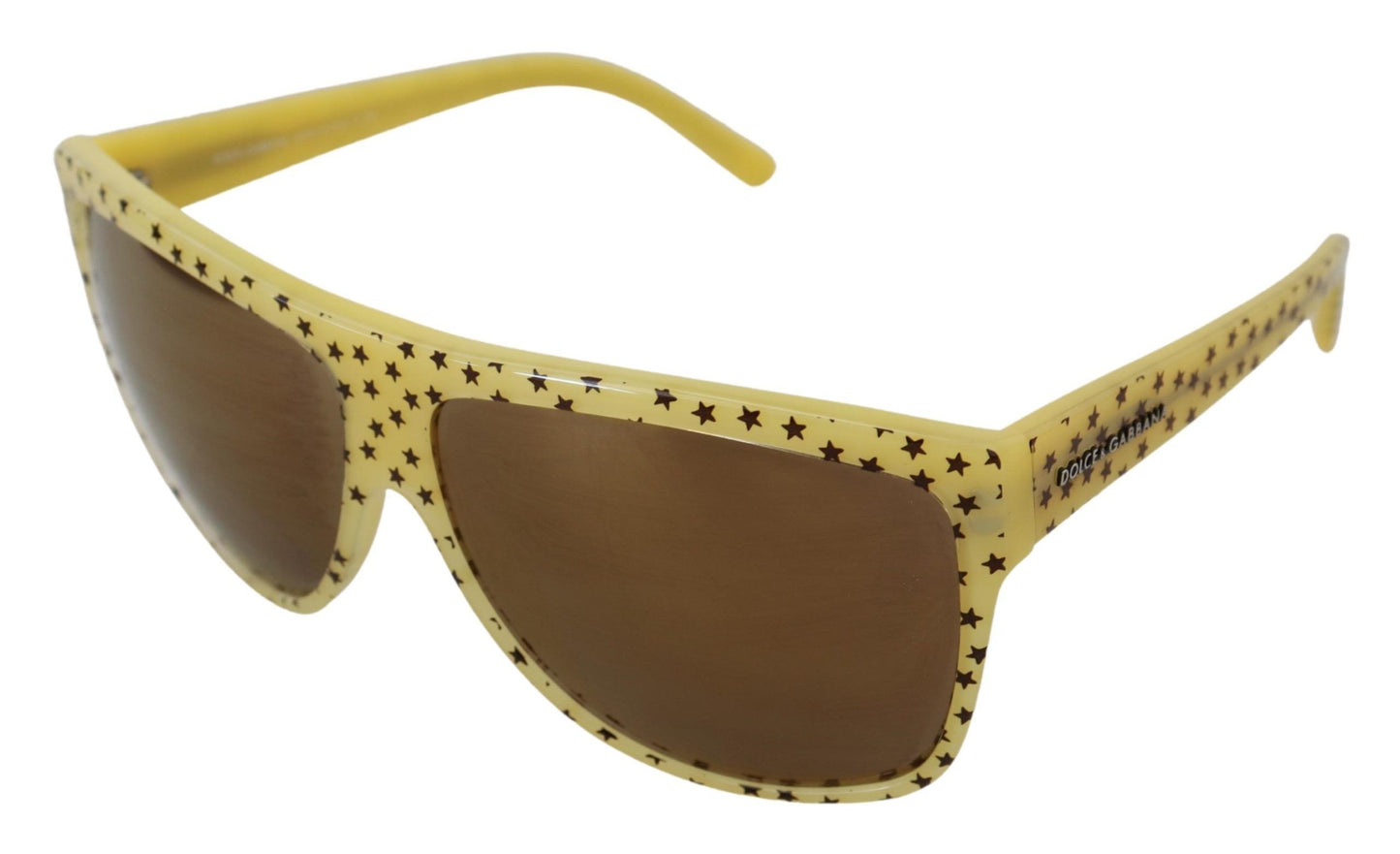 Dolce &amp; Gabbana – DG4125 – Sonnenbrille mit quadratischen Gläsern aus Acetat mit gelben Sternen