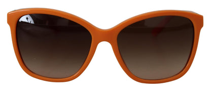 Dolce &amp; Gabbana – Runde Sonnenbrille mit orangefarbenem Acetatrahmen DG4170PM