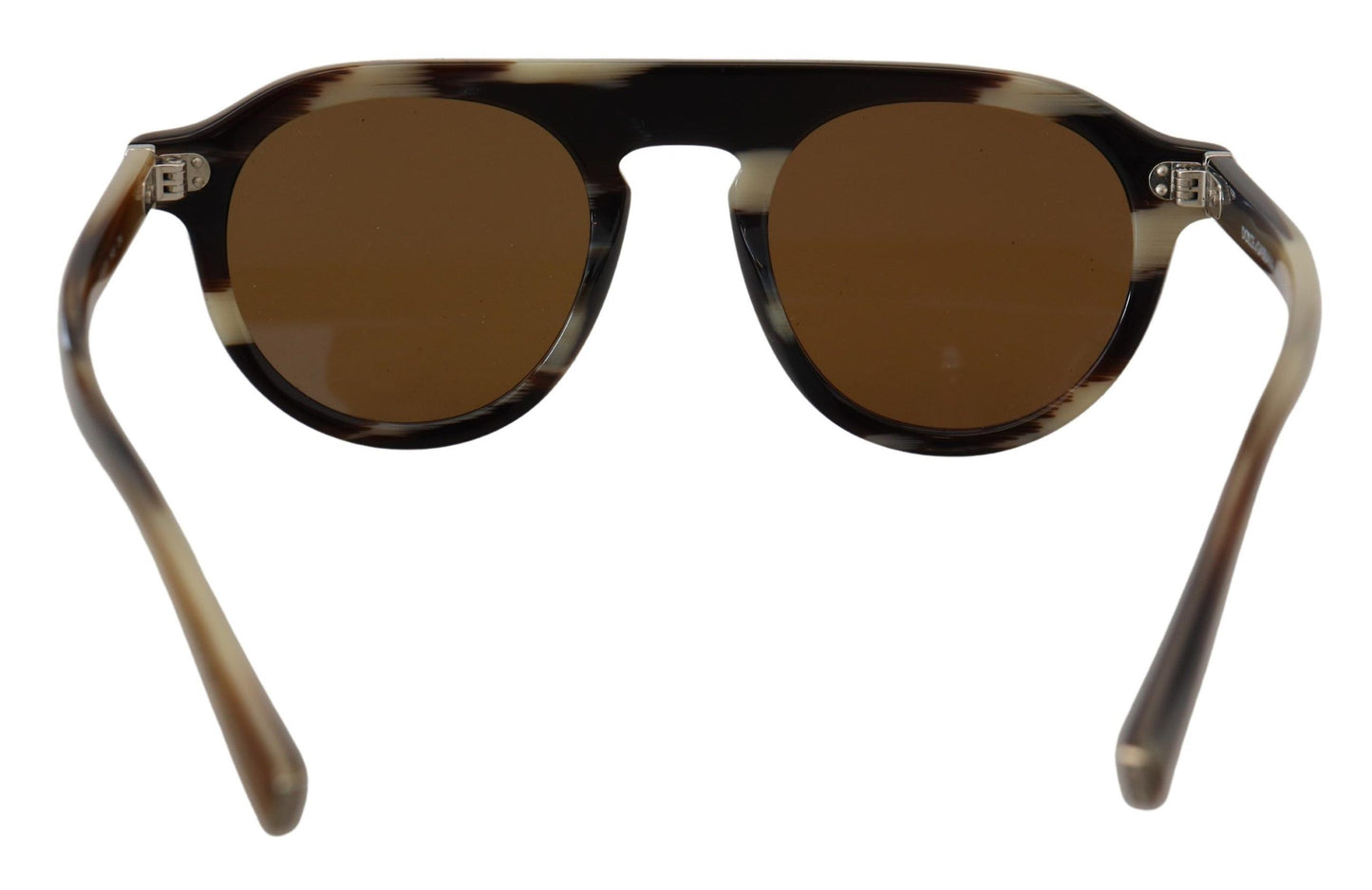 Dolce &amp; Gabbana – DG4306 – Sonnenbrille mit ovalem Vollrand in Schildpattoptik in Braun