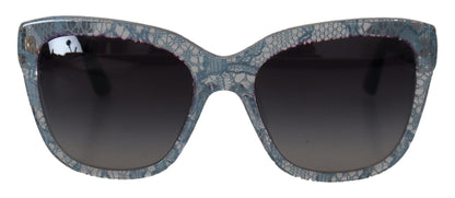 Dolce &amp; Gabbana – DG4226 – Sonnenbrille aus blauem Acetat mit rechteckiger Spitze