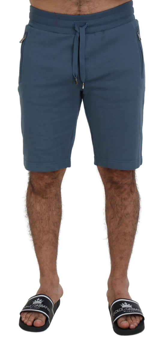 Dolce &amp; Gabbana Blaue Bermudashorts aus Baumwolle für Herren