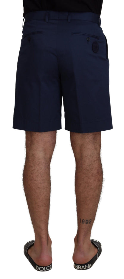 Dolce &amp; Gabbana Blaue Chinos Baumwollstretch-Freizeitshorts