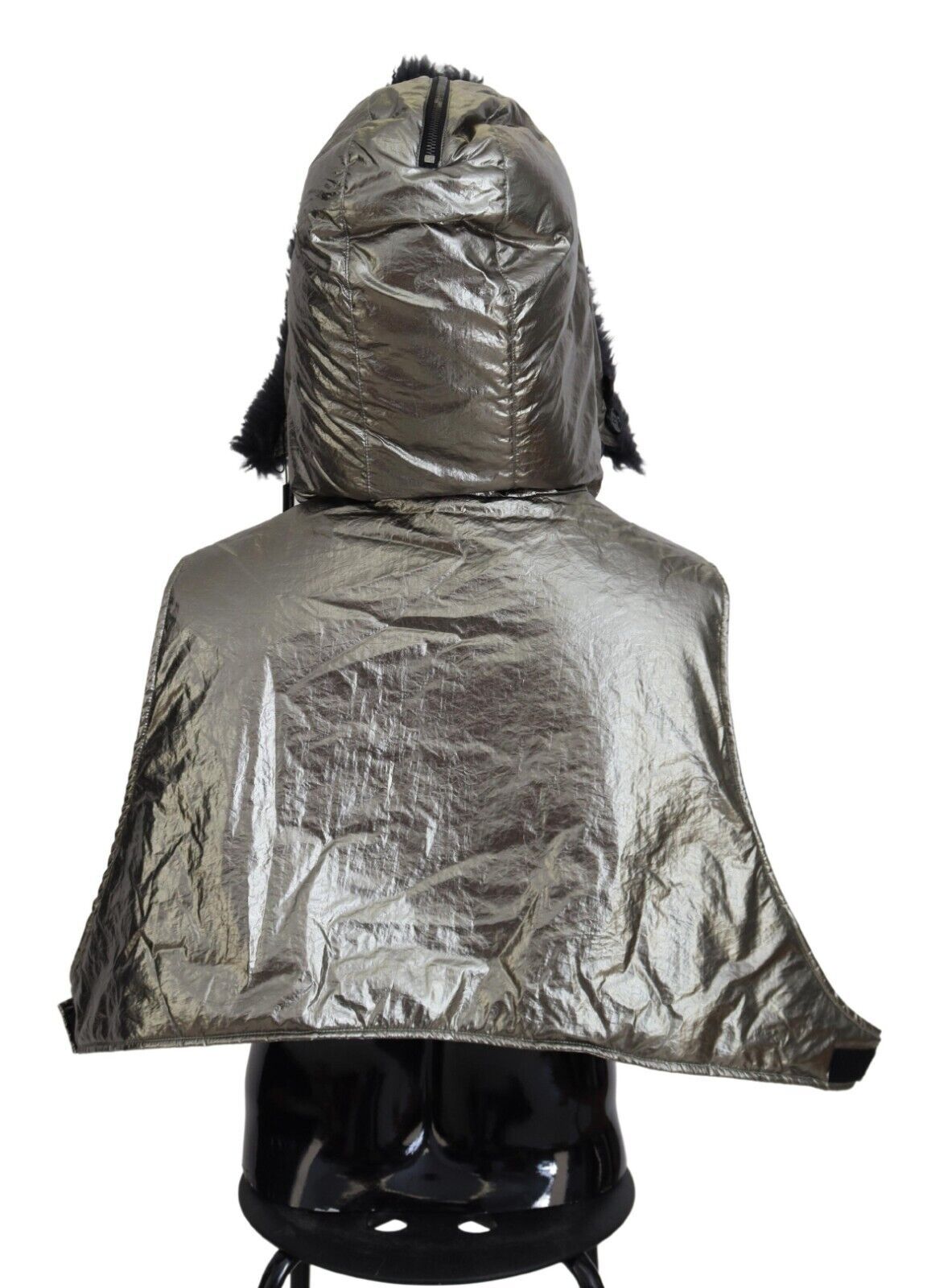 Dolce &amp; Gabbana Silberner Pelz-Kopfwickel für Herren Capello Nylonhut