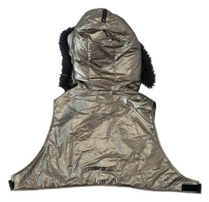 Dolce &amp; Gabbana Silberner Pelz-Kopfwickel für Herren Capello Nylonhut