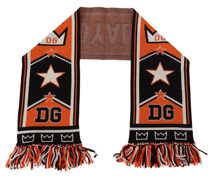 Dolce &amp; Gabbana Mehrfarbiger DG-Logo-Druck für Herren, Halstuch, Schal