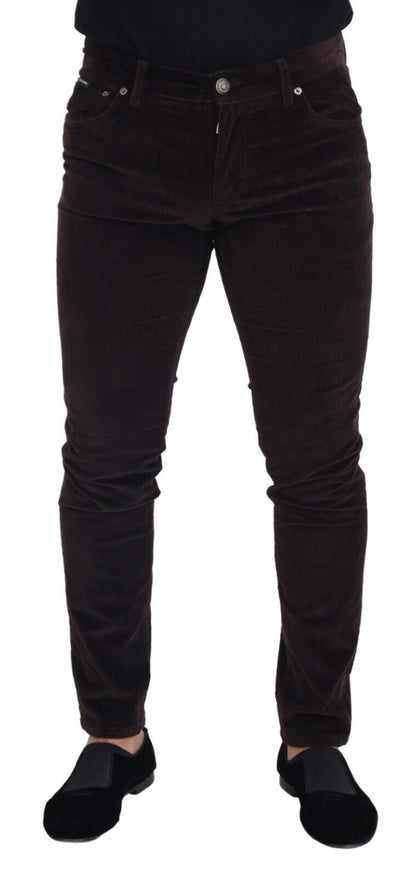 Dolce &amp; Gabbana Braune Cordhose für Herren