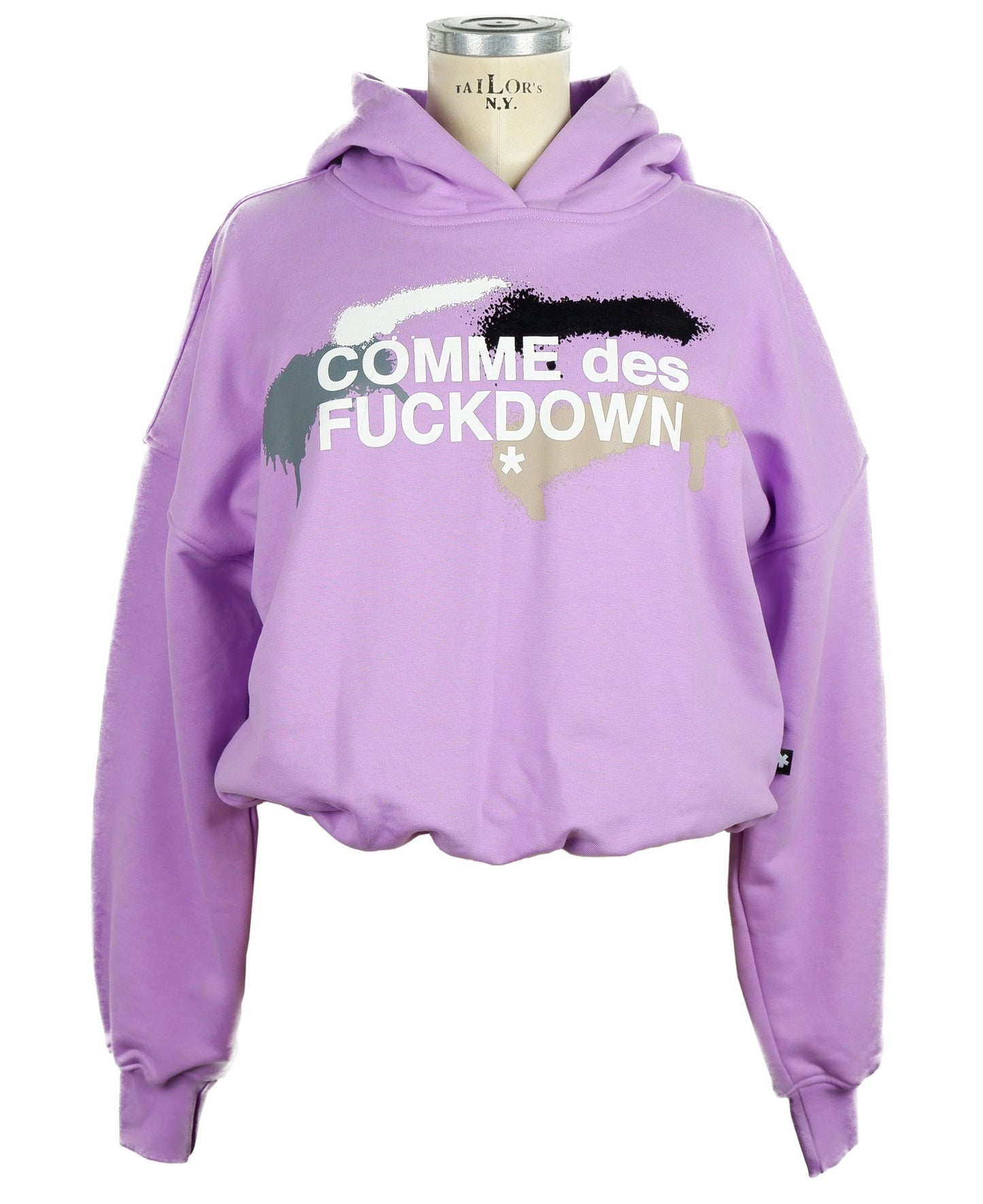 Comme Des Fuckdown Lila Baumwollpullover für Damen