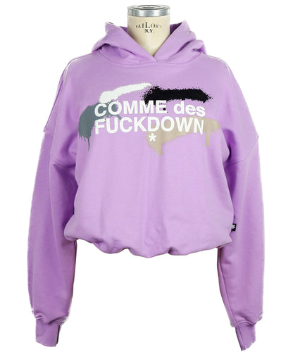 Comme Des Fuckdown Lila Baumwollpullover für Damen
