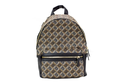 Marc Jacobs Signet – Schulterrucksack/Büchertasche aus Leder mit Logo-Aufdruck, mittelgroß, Schwarz