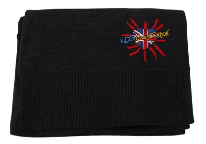 Dolce &amp; Gabbana – Schwarzer Wickelschal „Sacred Heart“ #DGLovesLondon