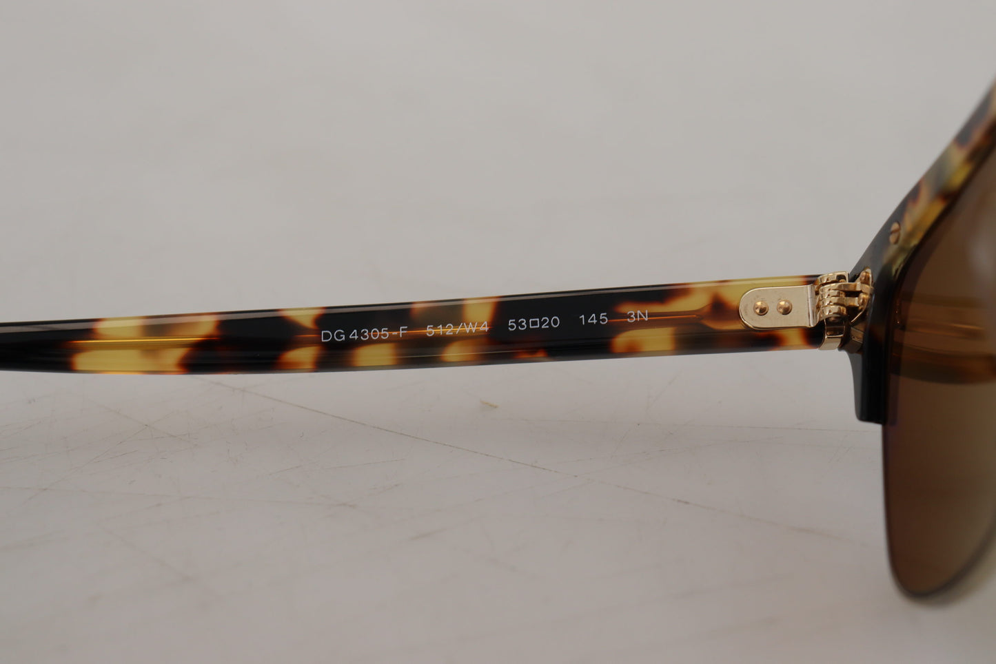 Dolce &amp; Gabbana Braungold Acetat Havana DG430A Sonnenbrille