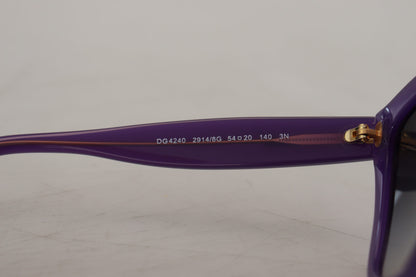 Dolce &amp; Gabbana – Quadratische Sonnenbrille mit Vollrand DG4240 aus Acetat in Lila