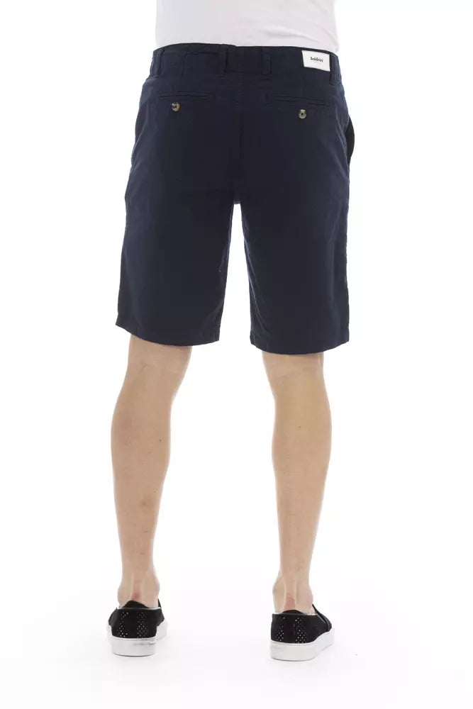 Baldinini Trend Herren-Bermudashorts aus blauer Baumwolle