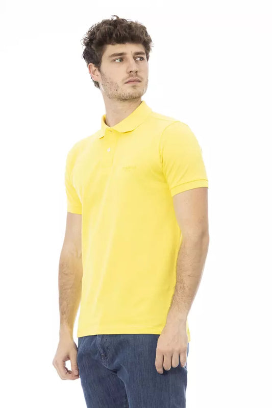 Baldinini Trend Gelbes Herren-Poloshirt aus Baumwolle