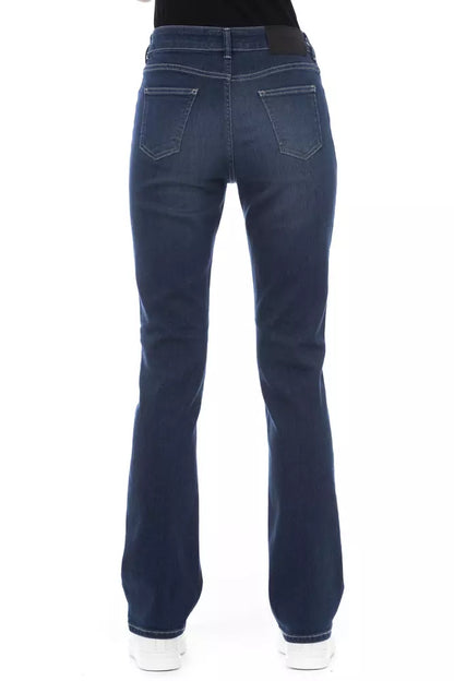 Baldinini Trend Blaue Damenjeans aus Baumwolle