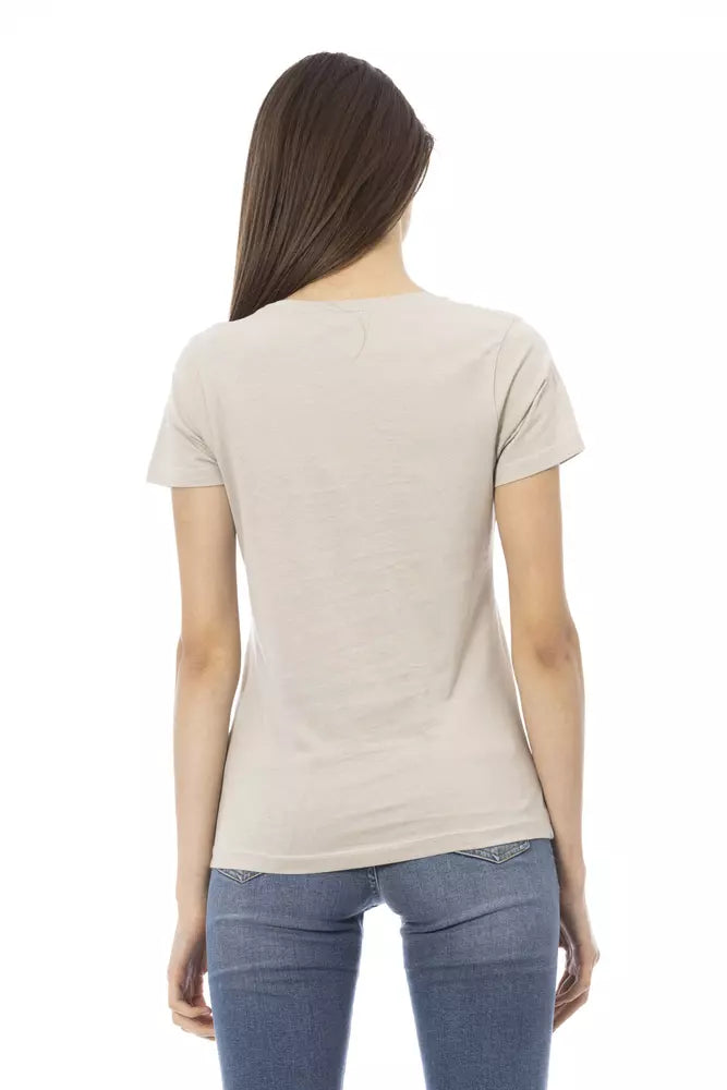 Trussardi Action Beige Baumwolle Damen T-Shirt