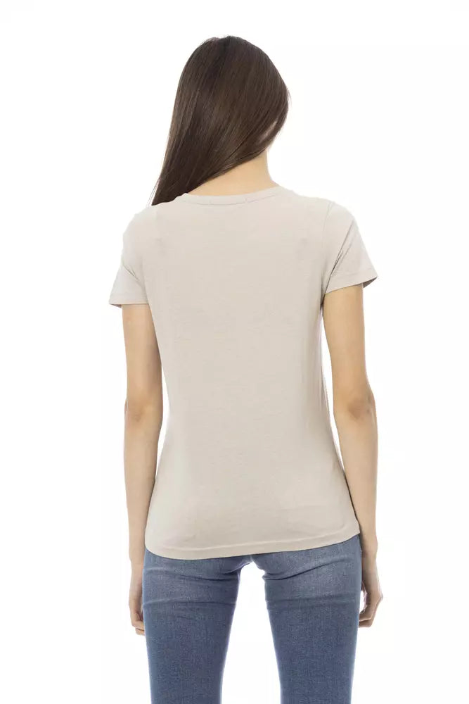 Trussardi Action Beige Baumwolle Damen T-Shirt