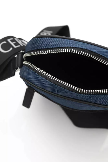 Cerruti 1881 Damen-Umhängetasche aus blauem Leder