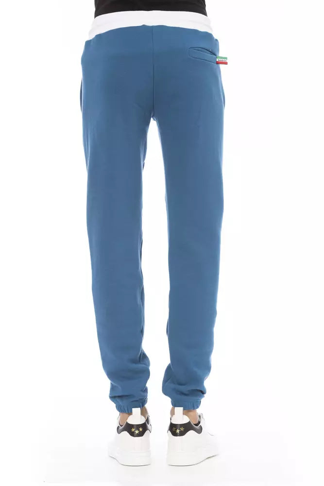 Baldinini Trend Blaue Herren-Sporthose aus Baumwolle