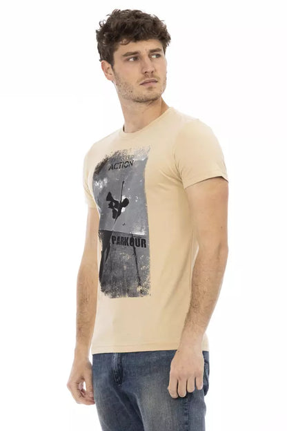 Trussardi Action Beige Baumwolle Herren T-Shirt