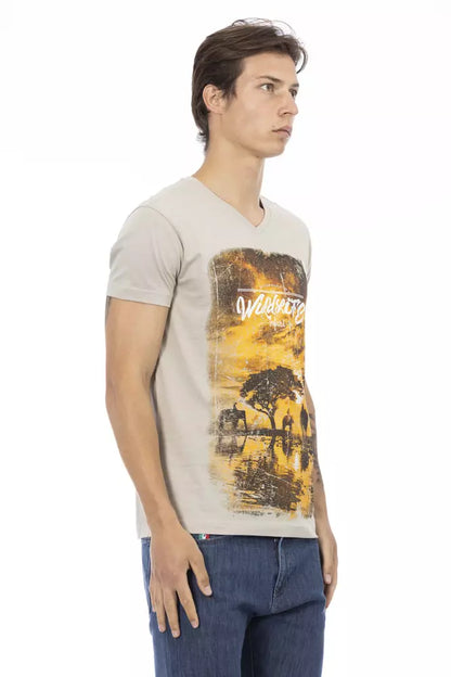 Trussardi Action Beige Baumwolle Herren T-Shirt
