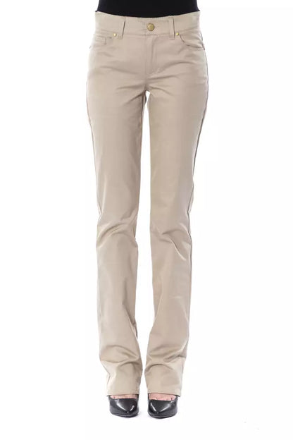 BYBLOS Beige Baumwollhose für Damen