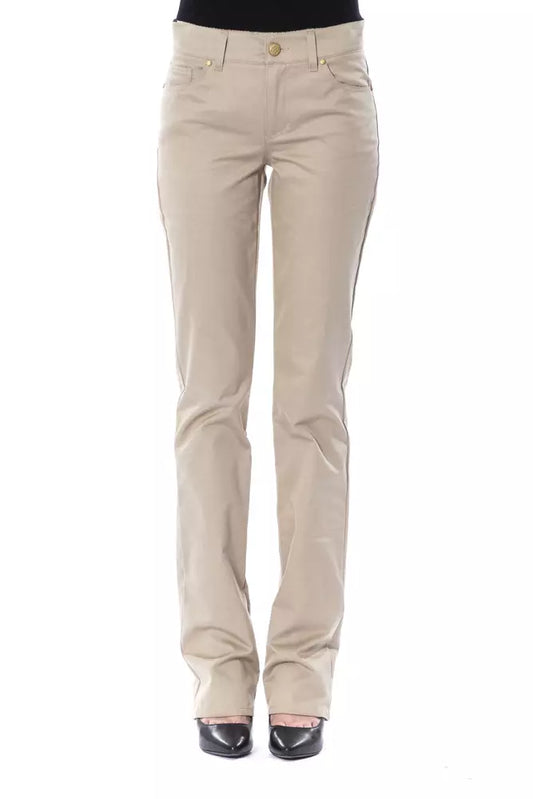 BYBLOS Beige Baumwollhose für Damen