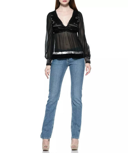 Ungaro Fever Hellblaue Baumwolljeans für Damen