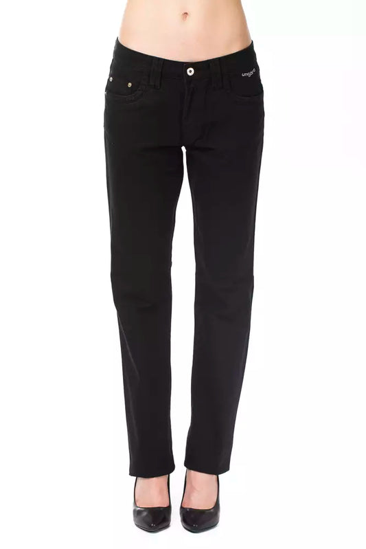 Ungaro Fever Schwarze Baumwollhose für Damen