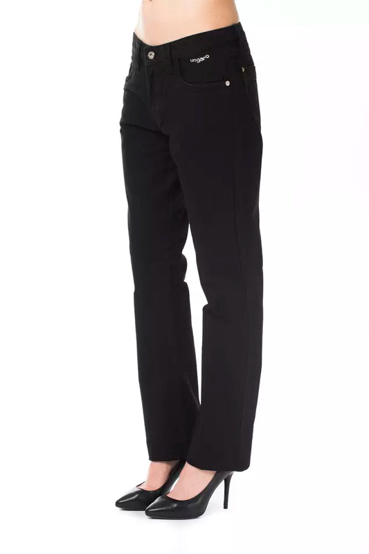 Ungaro Fever Schwarze Baumwollhose für Damen