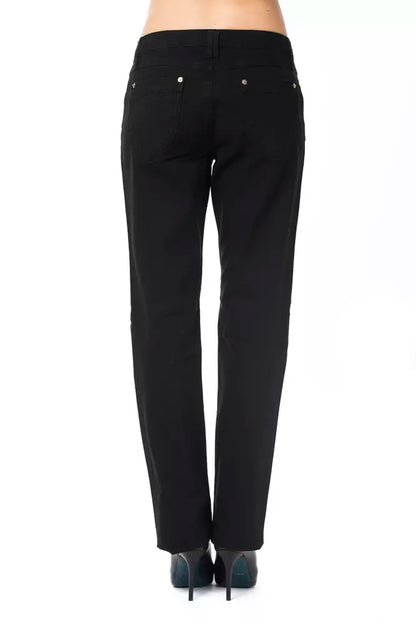 Ungaro Fever Schwarze Baumwollhose für Damen