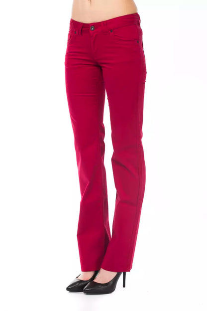 Ungaro Fever Rote Baumwollhose für Damen