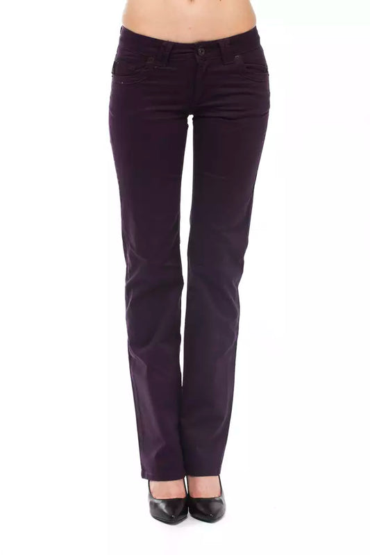 Ungaro Fever Lila Baumwolle Damen Hose