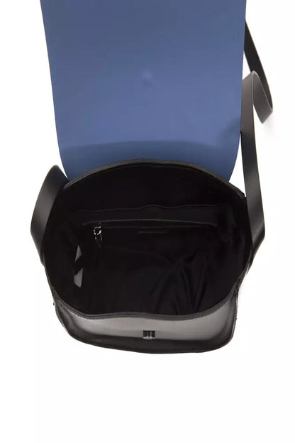 Pompei Donatella – Umhängetasche aus blauem Leder für Damen