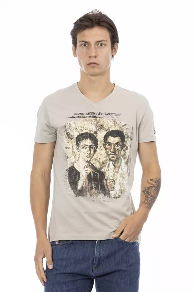 Trussardi Action Beige Baumwolle Herren T-Shirt