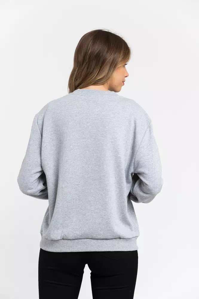 Trussardi Graues Baumwoll-Sweatshirt für Damen