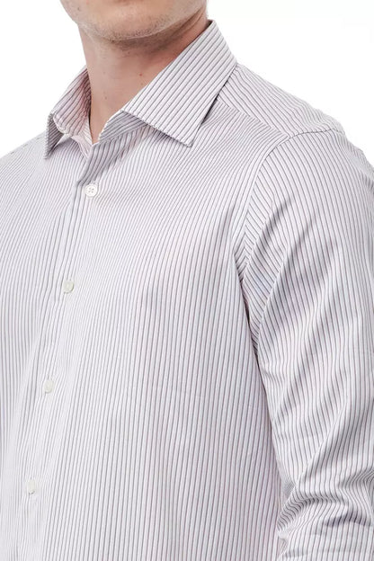 Bagutta White Cotton Men Shirt