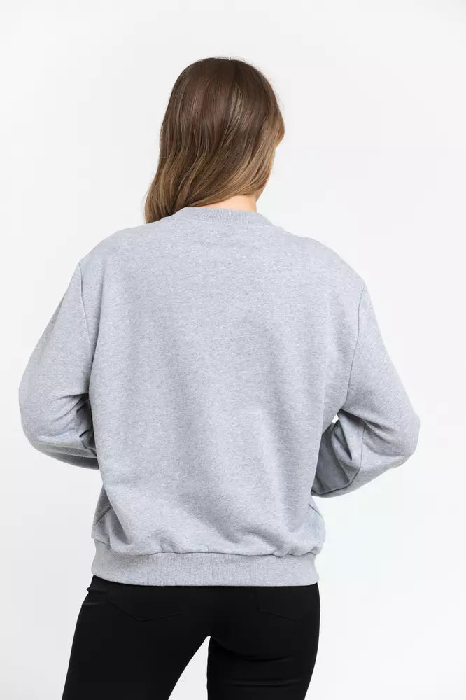 Trussardi Graues Baumwoll-Sweatshirt für Damen