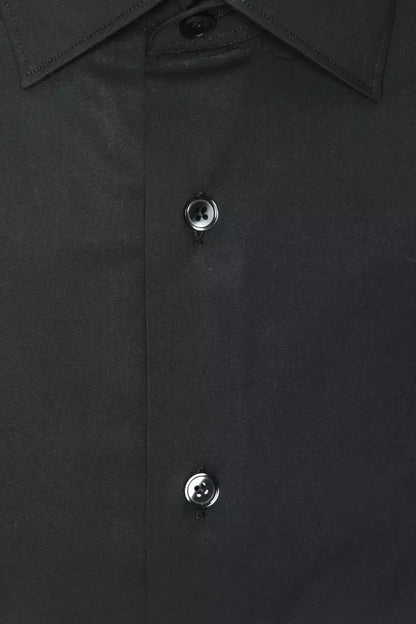 Robert Friedman Grey Cotton Men Shirt