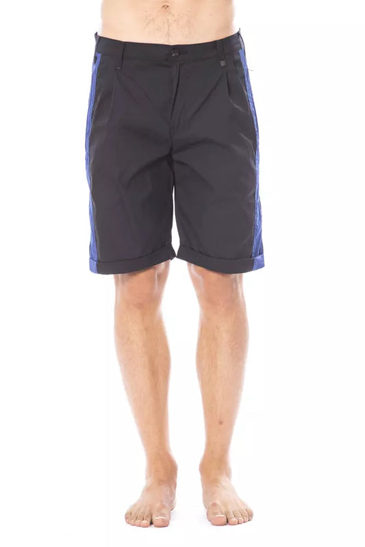 Verri Herrenshorts aus schwarzer Baumwolle