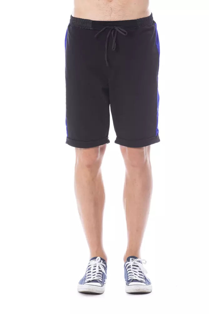 Verri Herrenshorts aus schwarzer Baumwolle