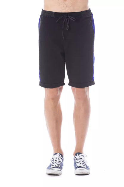 Verri Herrenshorts aus schwarzer Baumwolle